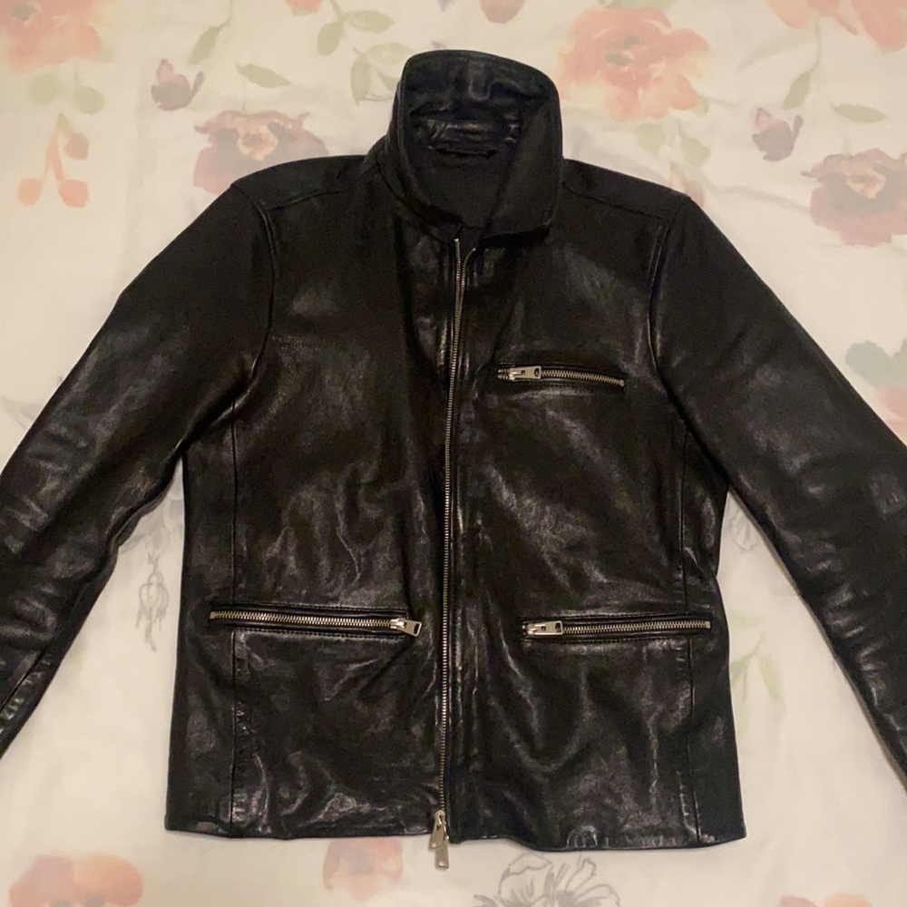 Black All Saint leather Jacket, purchased last season in Soho New York.
